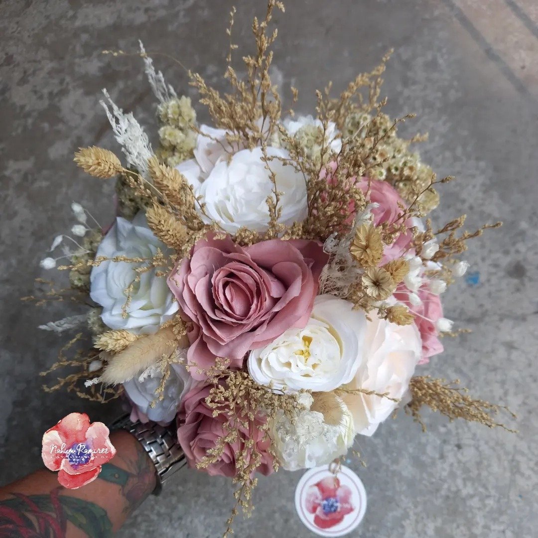 Rosas Artificiales Ramos De Novia Color Ivory Rosas Artificiales